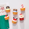 2023创意圣诞节杯子蛋糕冰箱，贴磁贴迷你食物洞洞板磁吸装饰