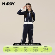 NERDY2024春夏情侣同款宽松休闲运动服套装女外套上衣潮牌