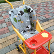竹藤推车棉坐垫通用冬天加厚棉垫保暖婴儿推车坐垫，儿童餐椅靠垫子