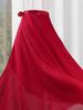 跳舞裙子雪纺半身裙大红色古典女长裙，一片式舞蹈，裙半身裙表演服￥