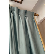 圣奇尼真丝窗帘布料丝绸，双宫绸客厅高档成品，简约现代卧室遮光欧式