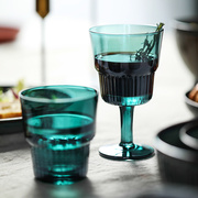 居家家 复古玻璃高脚杯红酒杯家用ins创意个性套装网红水杯鸡尾酒