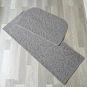 门垫地垫可裁剪地毯欧式吸水纯色家用防滑厨房加厚可机浅灰色休闲