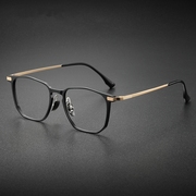 超轻铝镁合金商务时尚眼镜架，男士大脸潮可配高度数近视眼镜框