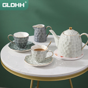 高颜值陶瓷咖啡杯套装家用英式下午茶具茶杯高档轻奢杯碟茶壶单壶