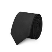 邦梵绅窄版黑色领带男正装西装，光面6cm韩版休闲轻商务时尚小领带