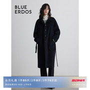 blueerdos秋冬鄂尔多斯高级宽松毛呢外套，女大衣b236k4006
