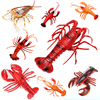 仿真动物海鲜模型塑料大号小波士顿龙虾螃蟹澳洲海洋早教认知玩具