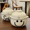 泡面碗学生宿舍家用日式可爱卡通ins陶瓷带盖汤碗面碗泡面杯饭碗