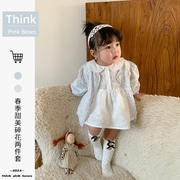 女童连衣裙2024春装儿童，韩版公主裙宝宝，春款裙子婴儿衣服