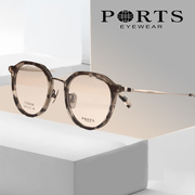 ports宝姿眼镜女款全框时尚，眼镜架复古眼镜框，平光镜近视pof22103
