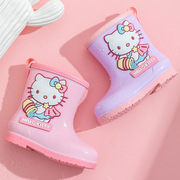 Hello Kitty 凯蒂猫四季卡通儿童雨靴女童软底防滑幼儿园雨鞋