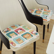 创意全棉卡通风餐椅垫椅子，垫坐垫电脑办公椅坐垫夏季防滑布艺垫子