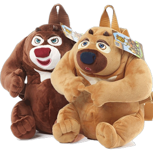 熊出没(熊出没)儿童书包，可爱卡通男女幼儿园小班宝宝双肩背包，熊大熊(熊大熊)二礼物