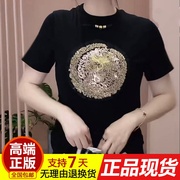 原版311春夏短袖小衫手工串珠新中式国风内搭时尚T恤洋气