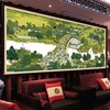 蒙娜丽莎清明上河图全图2022十字绣客厅，大幅2米3米6m全景
