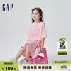 芭比联名Gap女童夏季短袖连衣裙儿童装运动洋气裙810355