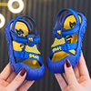 儿童包头凉鞋男童夏季魔术贴塑料防水防滑小童1-2岁宝宝沙滩鞋女