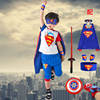 超人衣服男童卡通j角色，扮演套装动漫表演服饰，儿童毕业走秀演出服