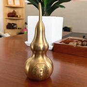铜葫芦摆件黄铜八卦壶开口开盖空心家居客厅卧室中式纯铜器工艺品