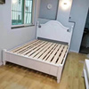 深圳经济实木床 1.35米 1.2米 烤漆欧式 板床 白色双人床架