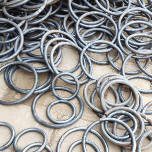 铁圈圆环铁环钢圈黑色钢筋环焊接圆圈O型手工DIY铁艺金属实心拉环