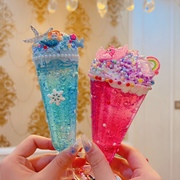 儿童手工制作diy奶油胶冰淇淋杯，材料包仿真甜品超轻黏土益智玩具