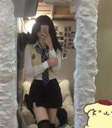 韩式学院风jk制服，套装黄色马甲白衬衫，女团纯欲修身包臀裙三件套