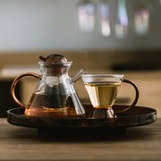 器昔ins北欧耐高温玻璃茶壶茶杯套装茶水分离带过滤电陶炉煮茶壶