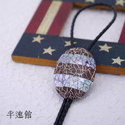 半速馆 优雅气息波洛领带领绳纯手工镶嵌贝壳 BOLOTIE韩男士领结