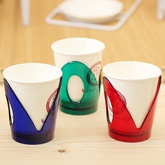 韩国进口一次性纸杯茶水咖啡托架