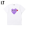 IT CDG PLAY COMME des GARCONS川久保玲女装短袖T恤彩色爱心装饰