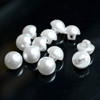 1cm珍珠扣圆白蘑菇(白蘑菇)扣香风女衬衣，毛衣雪纺连衣裙领子小纽扣