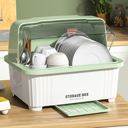 厨房碗柜装碗筷收纳盒箱家用沥水，碗架带盖放碗碟碗盘置物架防蟑螂