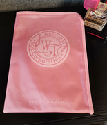 出口欧美 粉色大容量收纳包可放A4文件袋化妆袋包中包