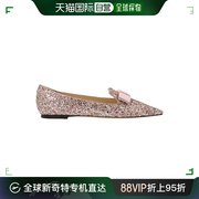香港直邮JIMMY CHOO 女士尖头亮片芭蕾平底鞋 GALA-CGF-ROSEMIX