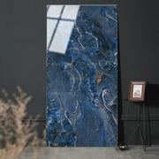 蓝色大板瓷砖750×1500地砖轻奢通体大理石客厅地板砖电视背景墙w