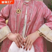新中式女装国风高级感缎面，衬衫春夏气质唐装两面，穿开衫上衣短外套
