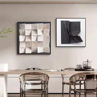 抽象黑白壁画客厅沙发背景墙装饰画现代简约餐厅饭厅玄关高档挂画