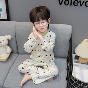 莫代尔薄款儿童睡衣2024空调，服宝宝3岁5男孩小熊春秋夏季长袖