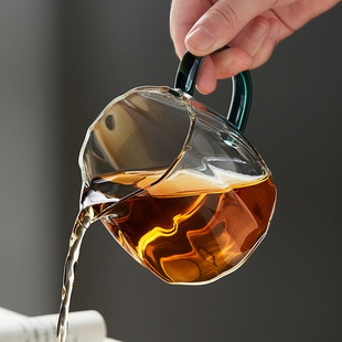 公道杯玻璃加厚耐高温茶滤公杯套装，茶具配件分茶器茶海茶道泡茶杯