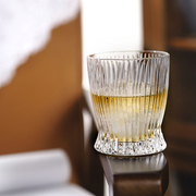 德国进口威士忌洋酒杯雕花无铅捷克水晶玻璃杯啤酒杯水杯果汁杯