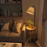 实木客厅卧室床头灯创意北欧ins遥控茶几落地台灯欧式立式落