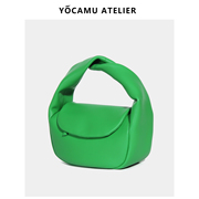 YOCAMU小众设计高级感包包2024质感手提包夏季简约小拎包软皮