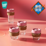 澳洲进口keepcup钢化玻璃咖啡杯，隔热随行杯不密封外带户外