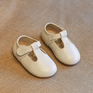 学步鞋女宝宝公主鞋春秋，单鞋1一3岁2婴儿，鞋子软底不掉跟儿童皮鞋