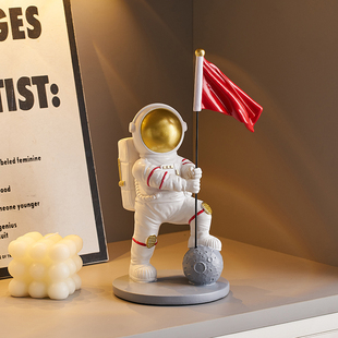 宇航员摆件家居饰品客厅书柜，男孩儿童装饰办公室创意太空人高级感