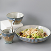 北欧简约轻奢陶瓷餐具碗盘勺8.5英寸汤盘米饭碗 家用菜盘大汤盘