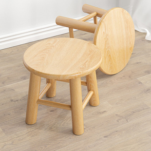 小凳子圆凳子实木家用沙发，矮凳木头小板凳原木凳儿童换鞋凳小椅子