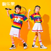 儿童表演服中国风幼儿舞蹈服中小学生啦啦队运动会演出服装长短袖